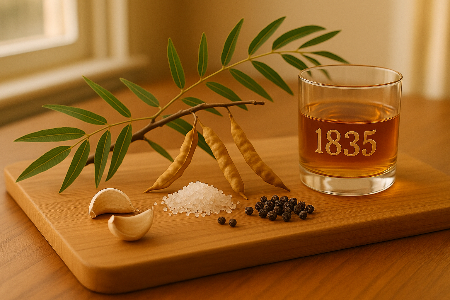 7GT Smoked Salt, Pepper & Garlic Blend-Mesquite 1835 Bourbon Infused (6oz)