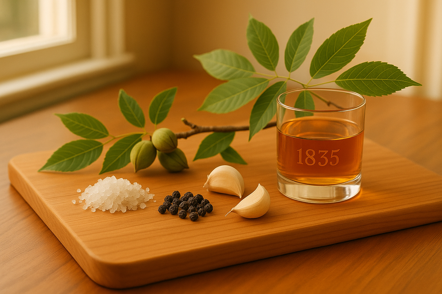 7GT SB4 Smoked Salt, Pepper & Garlic Blend-Hickory, 1835 Bourbon Infused (6oz)