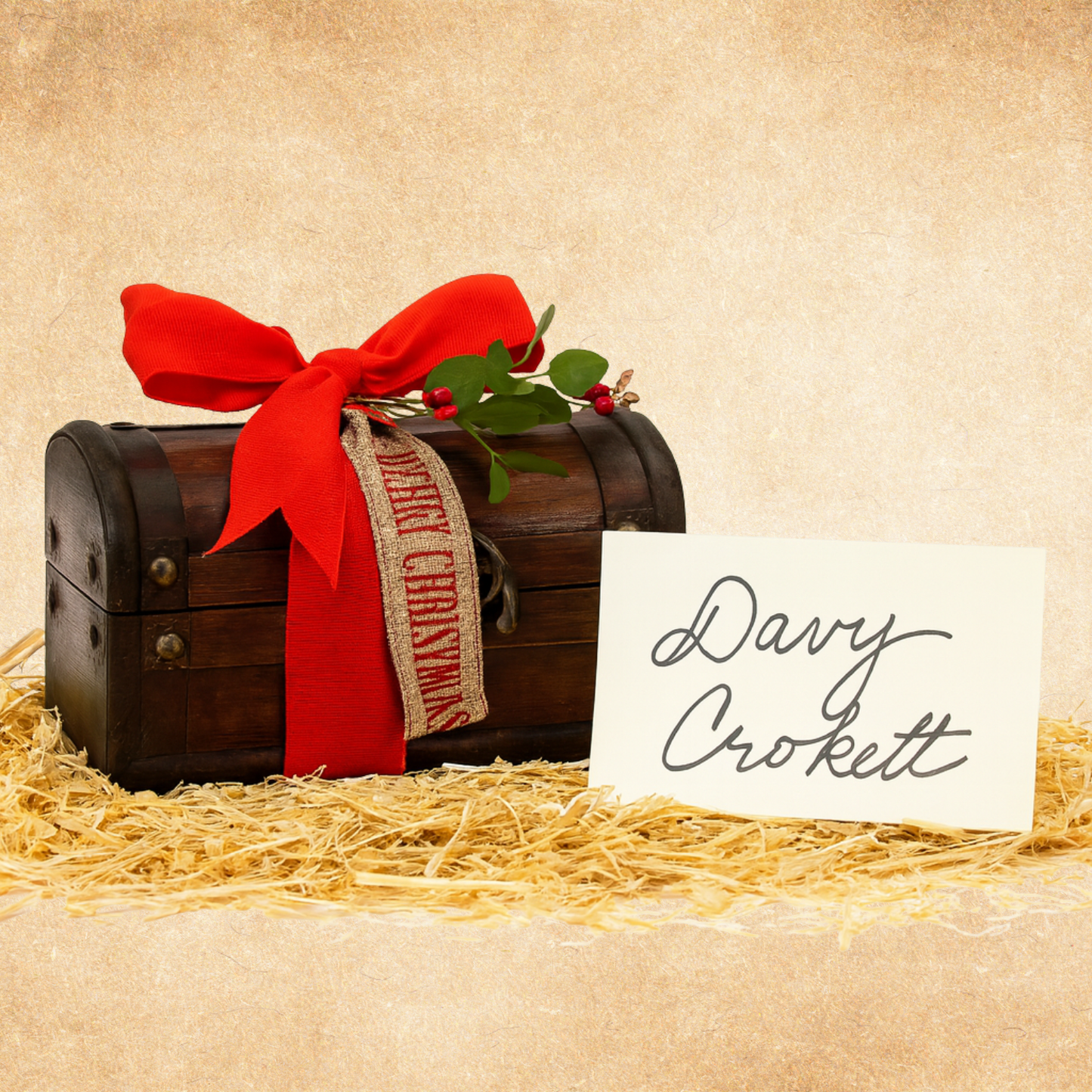 7GT CS1 Christmas Special: The Davy Crockett Gift Trunk Fruitwood *LIMITED EDITION*